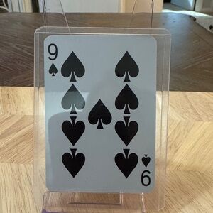 Jimmy Choo 9 of Spades Playing Card